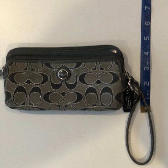 Coach Gray Tone on Tone Wallet - Picture 10 of 10